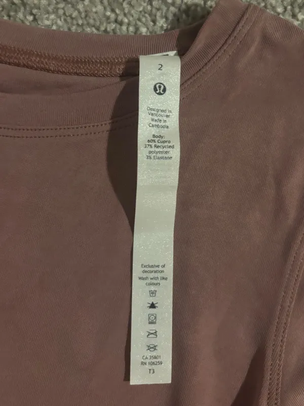 Lululemon Open Tie-Back Short Sleeve in Spiced Chai - Image 6