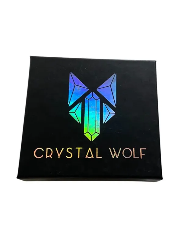 Crystal Wolf Triangle Turquoise And Gold Plated Necklace O/S NWT Bohemian Hippie - Image 5