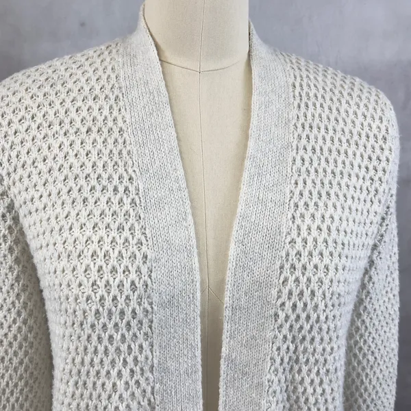 Abercrombie Fitch Womens‎ Open Front Cardigan M Chunky Longline Cozy Layering - Image 2