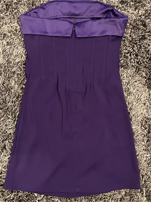 🌺Nwt Sky To Moon Purple Strapless Mini Dress Size Small🌺 - Image 3