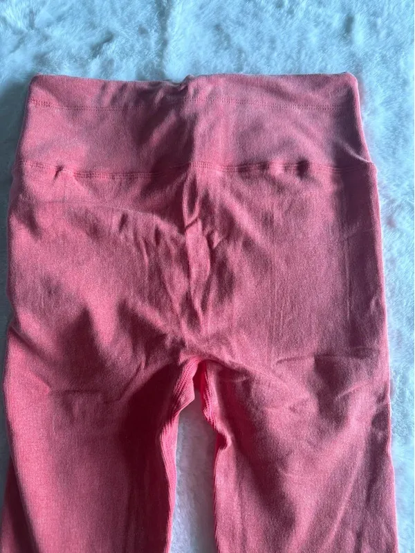 FP Movement Drawstring Leggings Coral Pink M/L NEW - Image 5