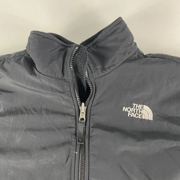 The North Face Denali Jacket Girls XL Full Zip‎ Polartec Black Fleece Youth TNF - Image 2