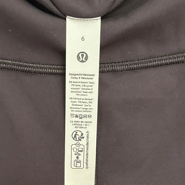 NWT Lululemon Wunder Train HR Tight 25" black size 6 Authentic - Image 6