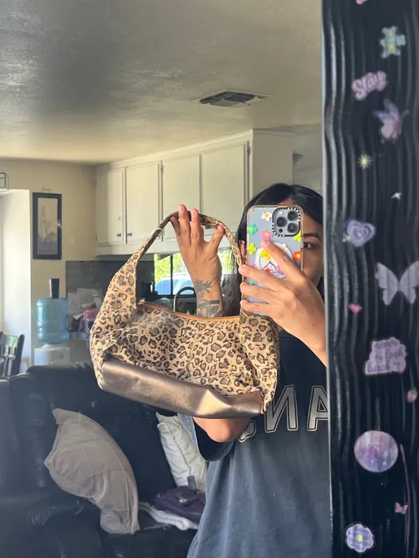 Leopard Print Shoulder Bag - Image 11
