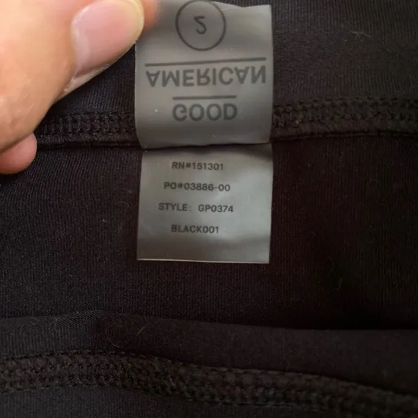 Good American Black Leggings size 6 - Image 6