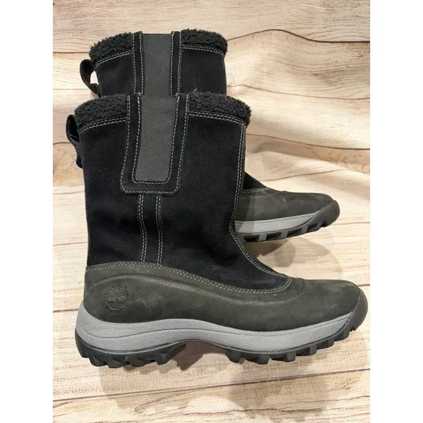 Timberland Women's Canard pull-on boots in black suede Size 9 - Image 3