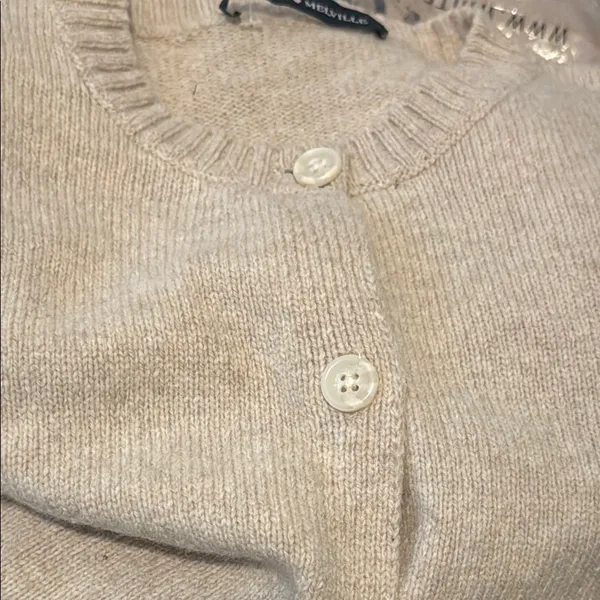 Brandy Melville wool cotton blend Cardigan beige/cream/pink hue Amalie? One size - Image 2