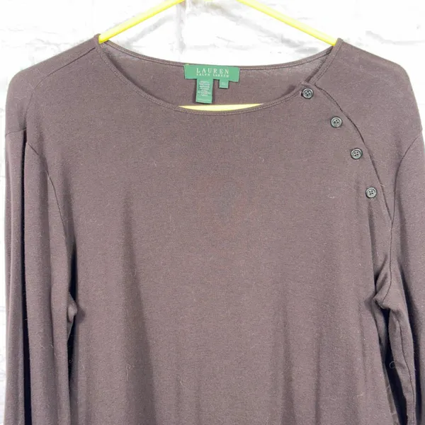 Lauren Ralph Lauren Women's XL Long Sleeve Button Detail Top - Image 2