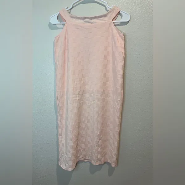 Urban Outfitters NWT‎ Light Pink Sleeveless Checkered High Neck Dress Size S - Image 2