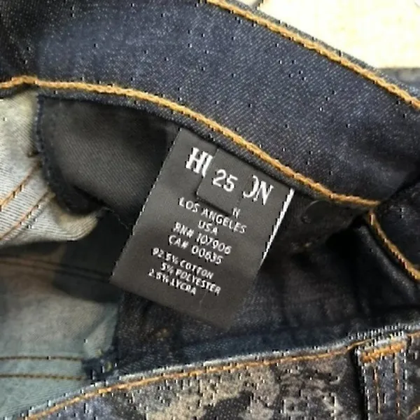 HUDSON JEANS Nicole Super Skinny Jeans Snakeskin Mid Rise Black Dark Wash Denim - Image 10