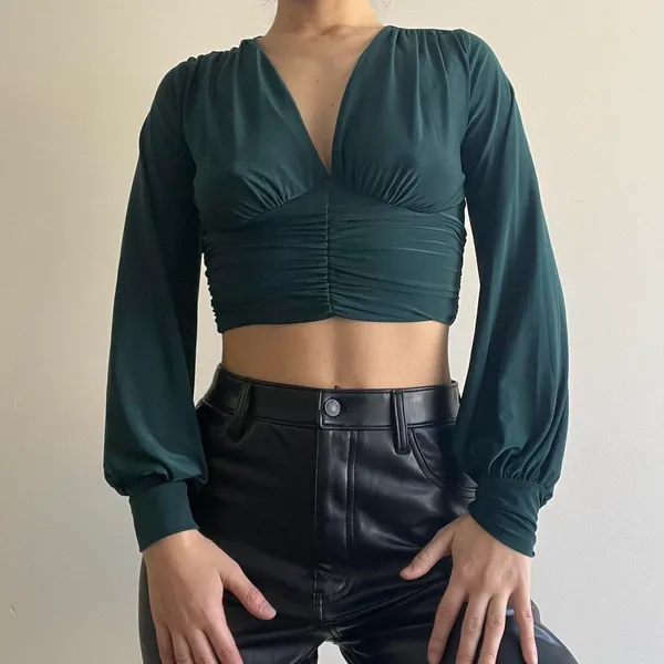 21 Saints Emerald Green NWT Crop Top Size S - Image 4