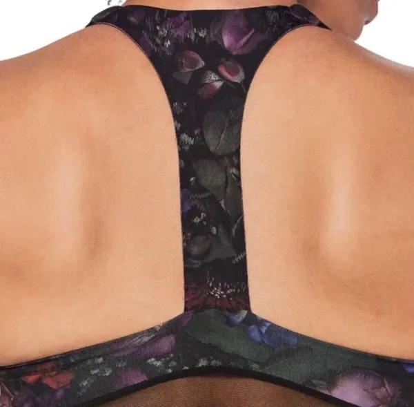 Lululemon Break Free Bra Nulux Frozen Flourish Multi / Black Size 6 - Image 12
