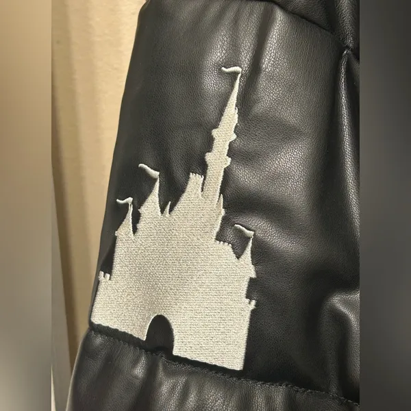 Walt Disney World Jacket Adult 3XL Black Mickey Mouse Bubble Embroidered. - Image 2