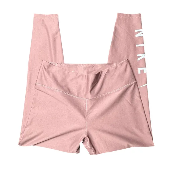 Nike Dri-Fit 7/8 Leggings Size Large Dusty Pink Pilates Athleisure - Image 4