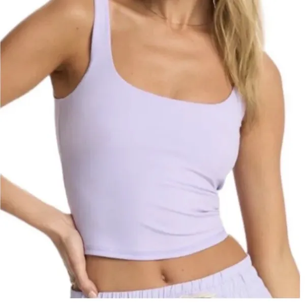 Vuori Daily Crop Tank Zinnia Purple Size S VW1027 - Image 2