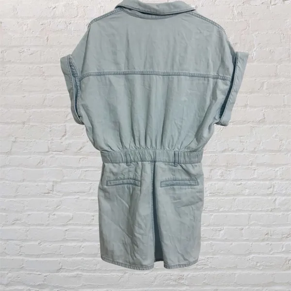 Zara Women’s Romper  Light Blue Denim - Image 3