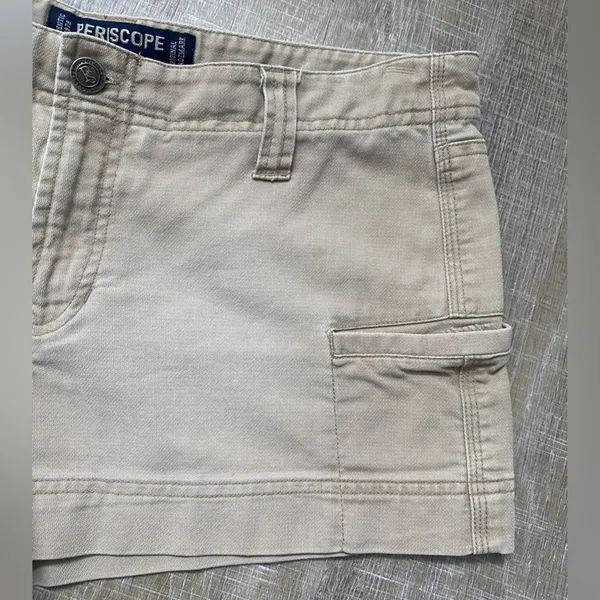 Vintage Periscope Y2K Khaki Cargo Shorts Low Rise Utility Mini Shorts 11 Bratz - Image 4