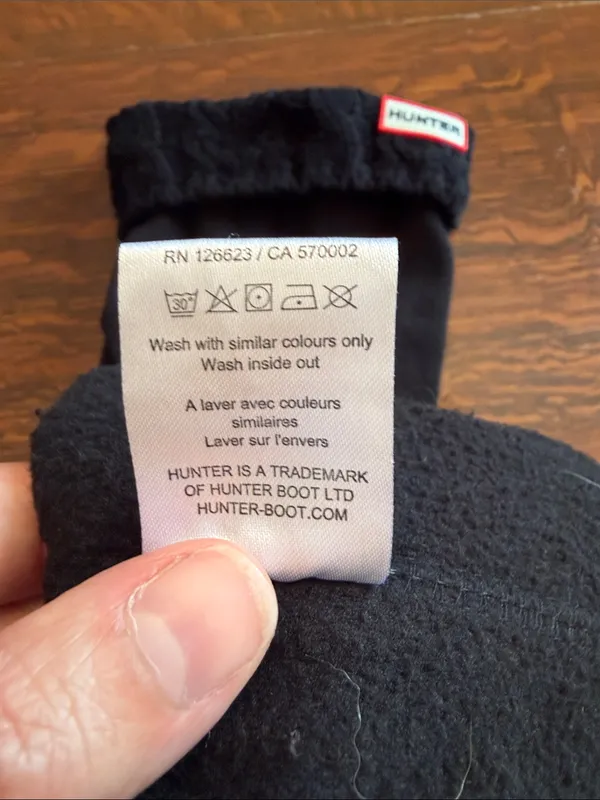 Hunter Black Cable Knit Boot Socks Size Xlarge - Image 4