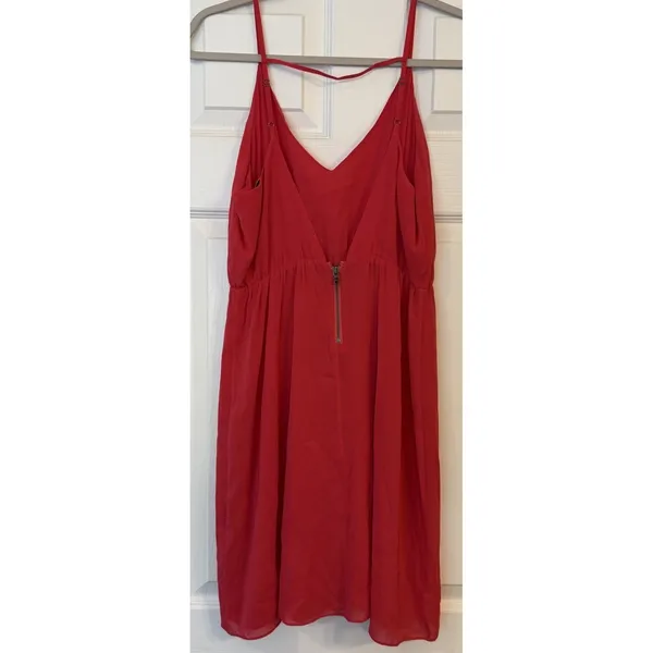 ALICE + OLIVIA Mini Slip Dress Small Silk Raspberry Pink‎ Strappy Sexy Wedding - Image 2