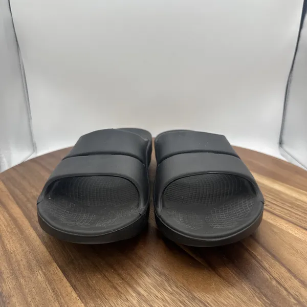 OOFOS OOriginal Recovery Slide Sandals Black Beach‎ Comfort Men's 7 Women's 9 - Image 4