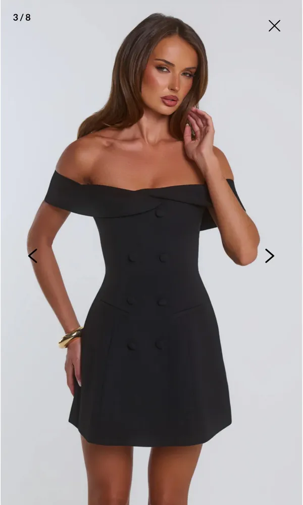 Hello Molly Mini Dress Black - Image 3