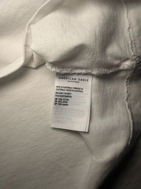American Eagle Tailgate Coca-Cola Graphic White Crop Tee Size Small NWOT - Image 4