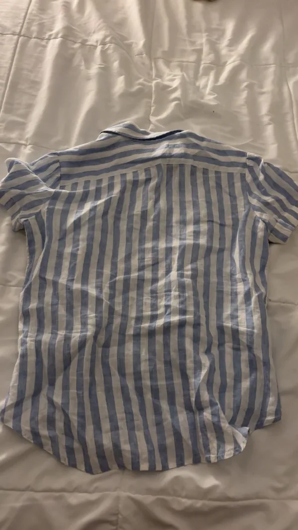 polo ralph lauren striped button up  - Image 3