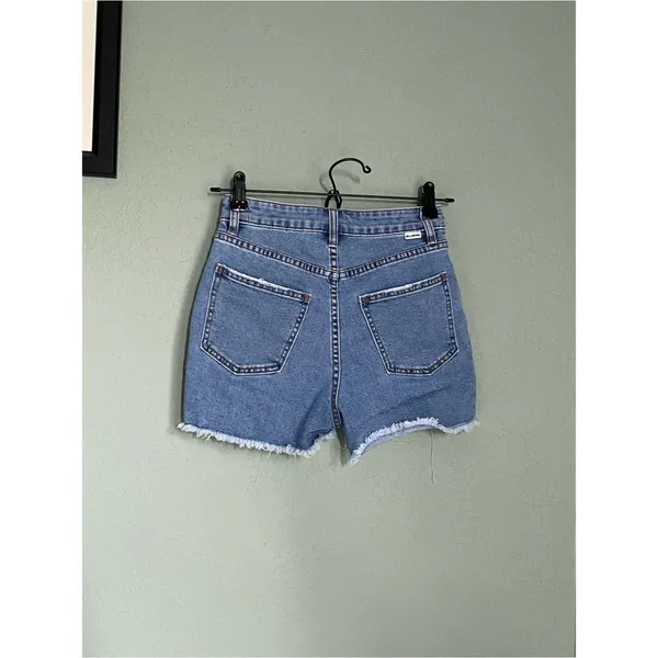 Billabong So Cheeky Cutoff Denim Shorts Size 24 Blue - Image 7
