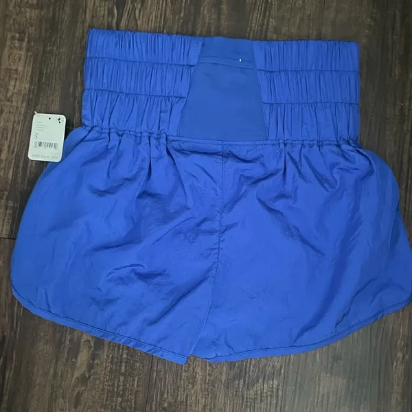Free People The Way Home shorts solid bright royal blue! - Image 2