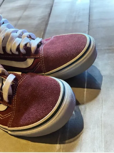 VANS Old Skool 36 Burgundy Suede Vans off the wall OTW - Image 5