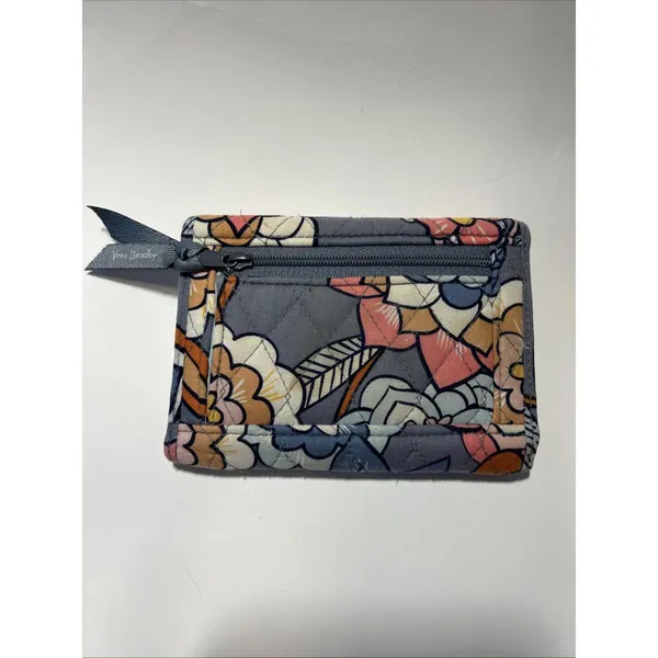 VERA BRADLEY Euro Wallet Tropical Evening Medium Wallet 6 Card, Bills Slot Tri - Image 2