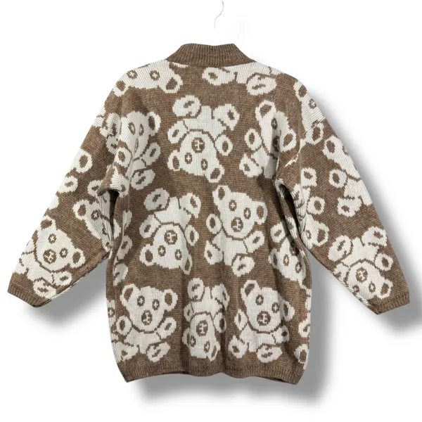 Vintage Needles & Yarn Teddy Bear Fluffy Knit Sweater - Image 9