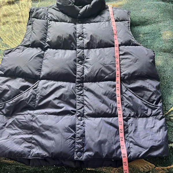 Lands’ End Violet Purple Puffer Vest Jacket Button Up Size Women’s Large Fall - Image 11