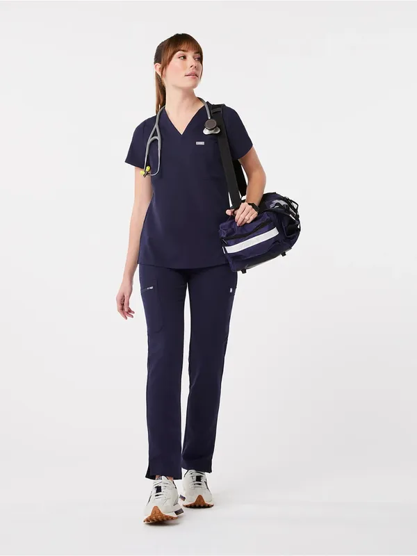Figs Women’s Catarina Scrub Top in Navy - Image 4