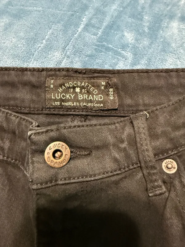 Lucky Brand Bridgette Black Distressed Skinny Jeans - Image 4