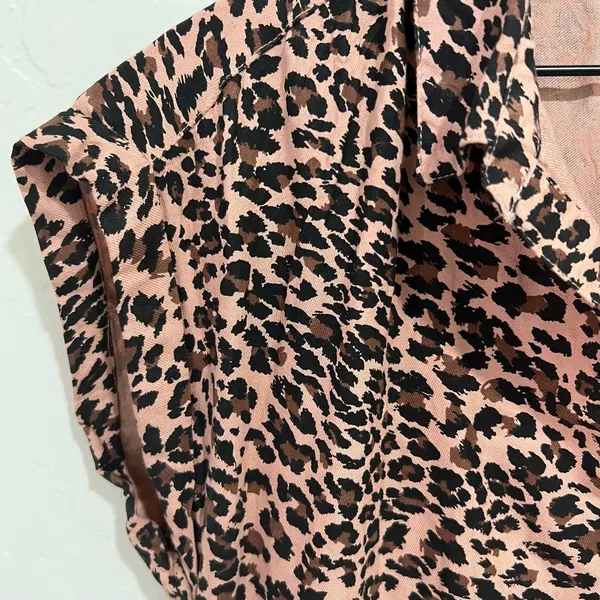 Francesca’s Collection Miami Leopard Print Shift Dress Size Small - Image 3