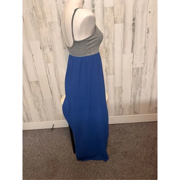 Blue maxi dress size small - Image 4