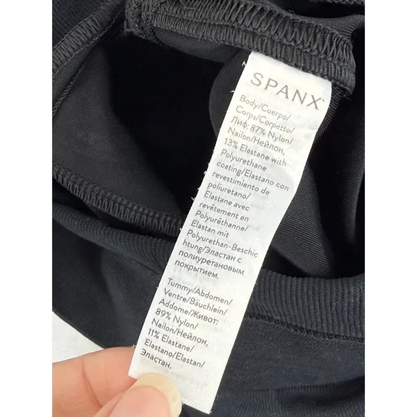 Spanx Maternity Faux‎ Leather Leggings Black High Rise Over Belly Large L/G READ - Image 9