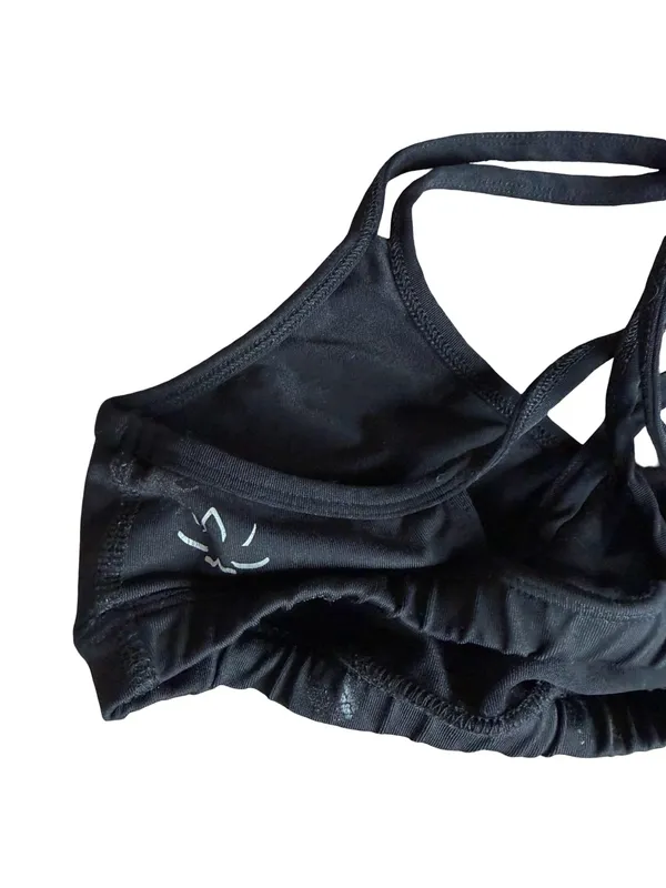 Beyond Yoga Two Piece Workout Set Sports Bra Leggings Black Pineapple Size XS - Image 14