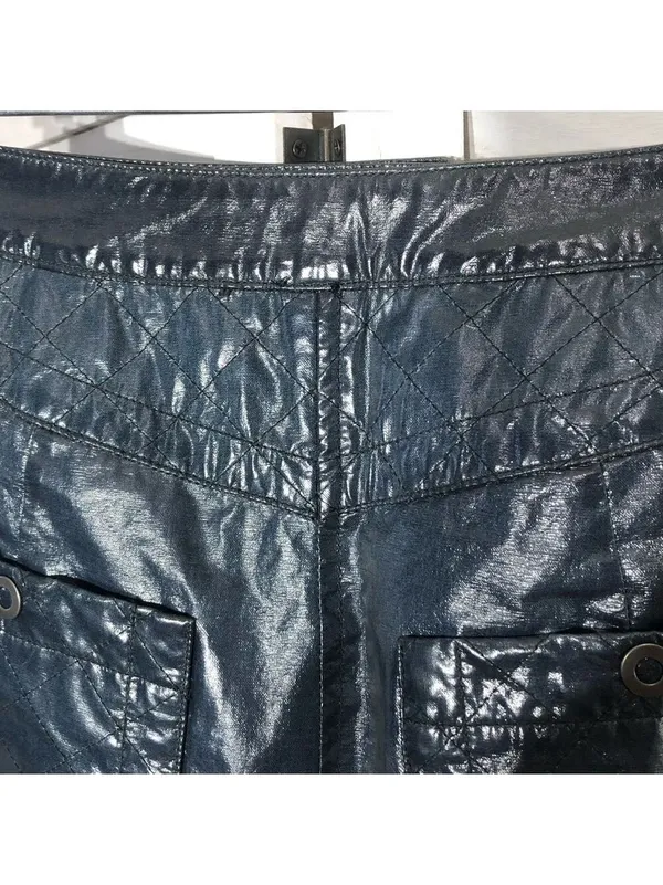 Free People Leather mini Skirt pockets zip cocktail clubbing festival rocker S - Image 4