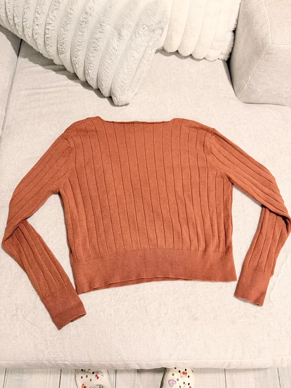 Burnt orange long sleeve Size 1X - Image 4