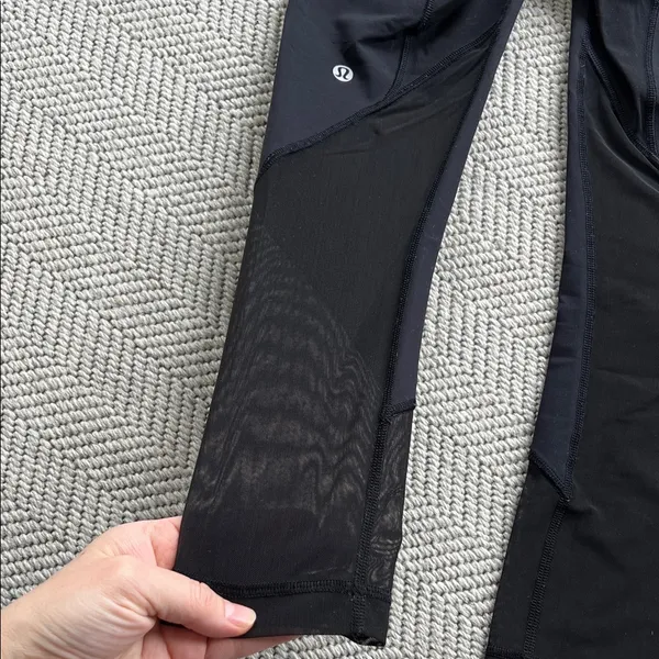 lululemon athletica Black Performance Leggings (Flawed) - Image 6