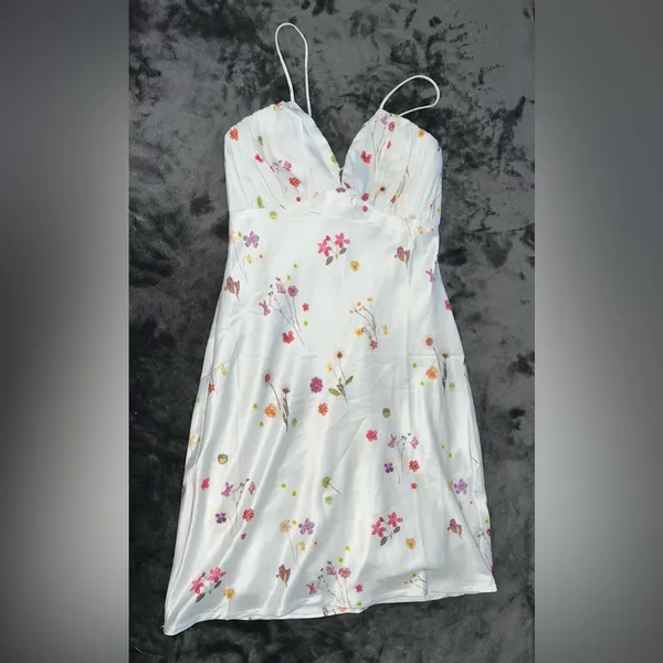 Princess Polly Lyrical Mini Dress in White Size 0 New with tag - Image 7