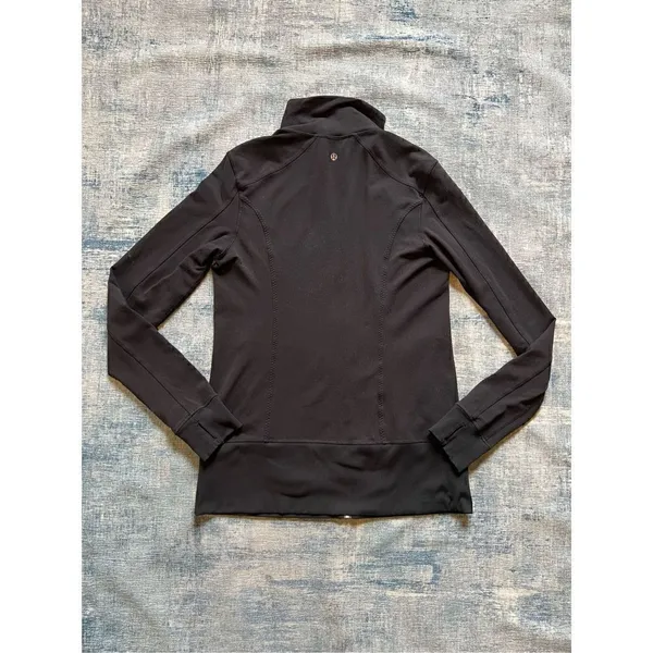Lululemon Black Daily Yoga Full Zip Lightweight Jacket Size 10 - Image 8