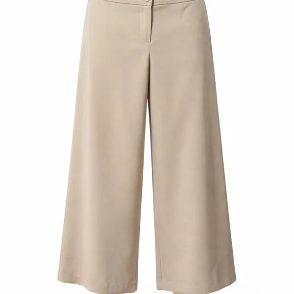 Pretty Girl New York | NWOT USA Beige Wide Leg Cropped Pants (size M) - Image 3