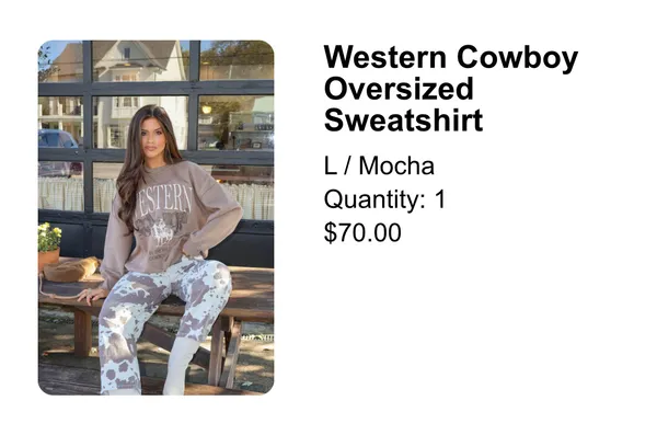Lane 201 Western sweatshirt - Image 2