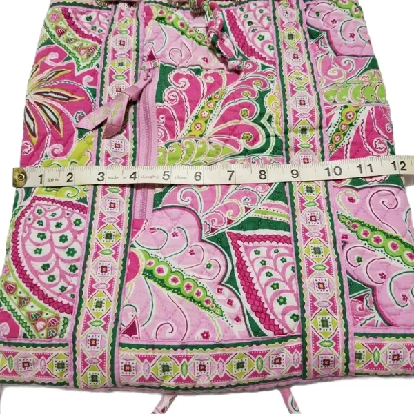 Vera Bradley Drawstring Backpack Pinwheel Pink - Image 11
