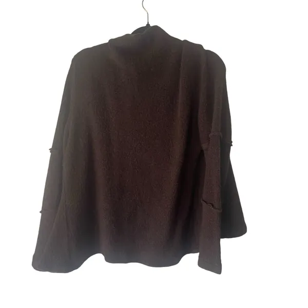 True Grit Women's Size Large Brown Chunky Button Hippie‎ Knit Sweater - Image 9