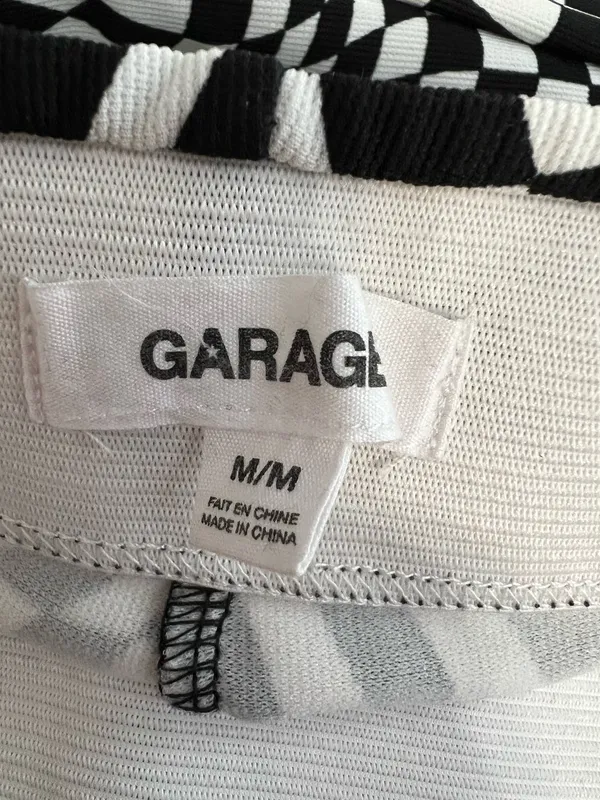 Garage Flair Leg Black & White Leggings - Image 4