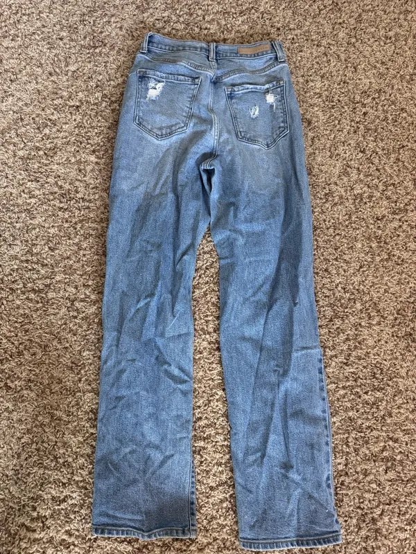 Windsor Women's High-Rise Distressed Blue Denim Jeans - Image 2